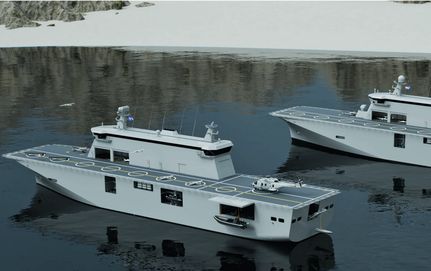 Niderlandy z sześcioma okrętami lotniczymi