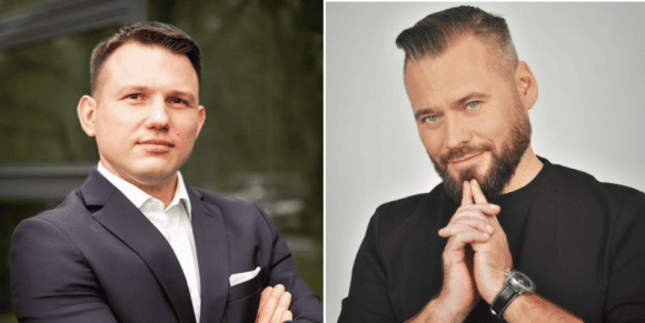 Sławomir Mentzen (z lewej), Krzysztof Stanowski (z prawej) padli ofiarą spoofingu