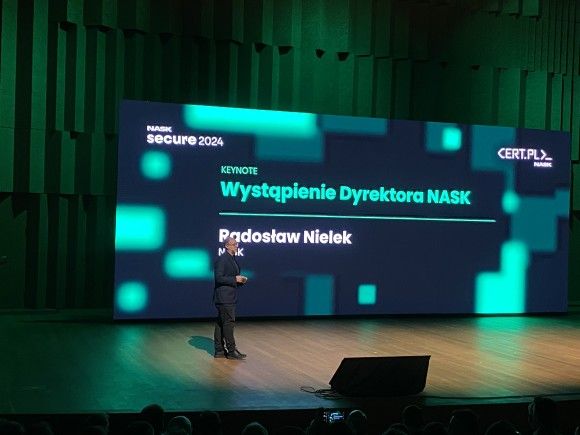 Dr inż. Radosław Nielek, dyrektor NASK-PIB w czasie konferencji Secure 2024