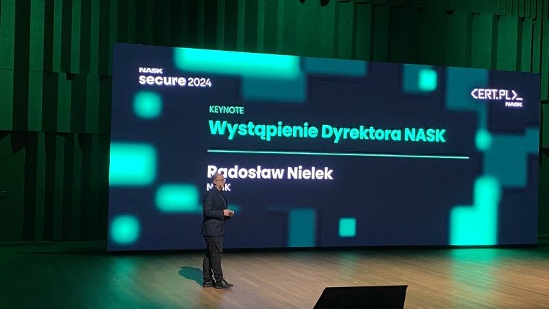 Dr inż. Radosław Nielek, dyrektor NASK-PIB w czasie konferencji Secure 2024