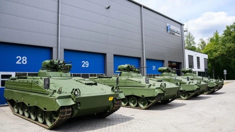 Bojowe wozy piechoty Marder 1A3.