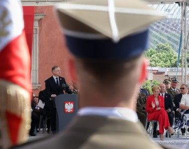 Prezydent Andrzej Duda na obchodach święta Konstytucji 3 Maja