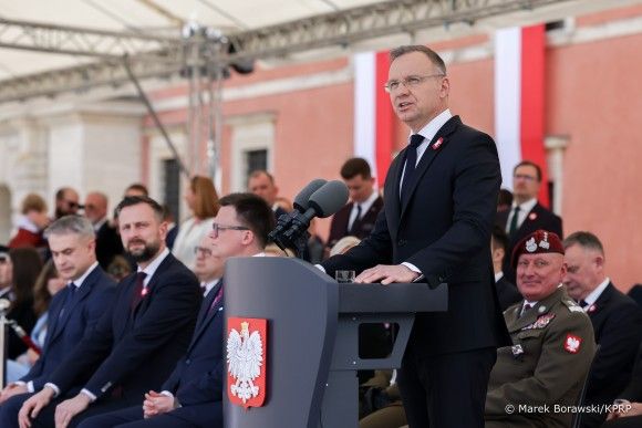 Prezydent Andrzej Duda na obchodach święta Konstytucji 3 Maja
