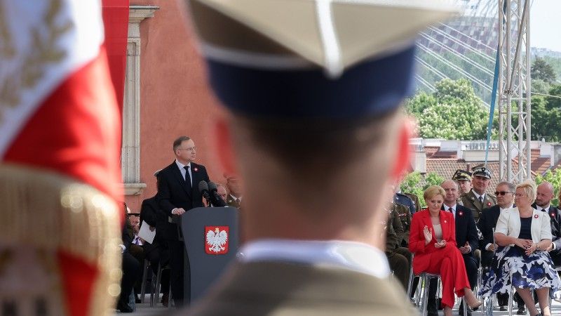 Prezydent Andrzej Duda na obchodach święta Konstytucji 3 Maja