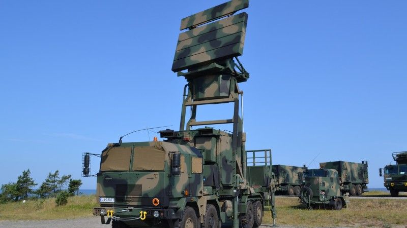 Polski radar TRS-15C wchodzący w skład Morskiej Jednostki Rakietowej
