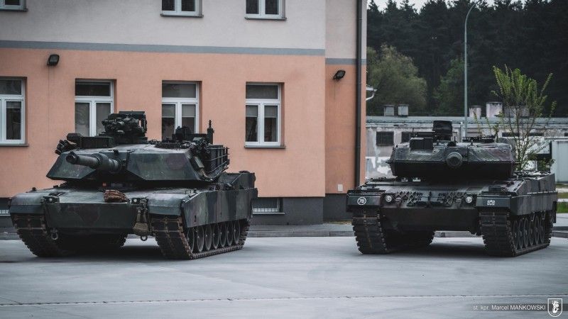 Polski M1A1FEP oraz Leopard 2A5.