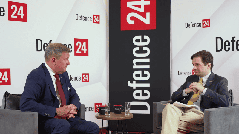Rozmowa Defence24.pl z majorem Hugo Torstensenem (Soucy Defense) podczas Defence24 Days 2024.