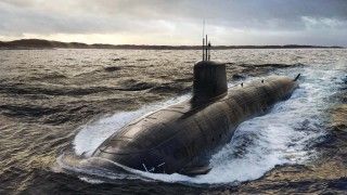 Wizualizacja myśliwskiego okrętu podwodnego SSN-AUKUS. Jednostki te trafią do służby w Royal Navy oraz Royal Australian Navy.