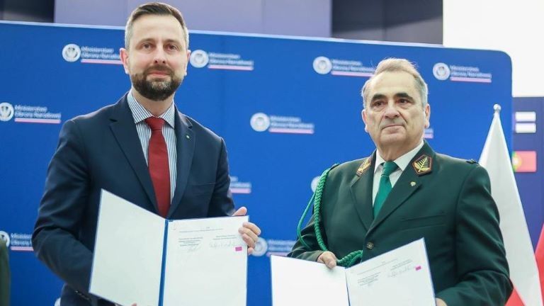 Podpisanie porozumienia pomiędzy Ministerstwem Obrony Narodowej a Polskim Związkiem Łowieckim. 5 czerwca 2024 r.