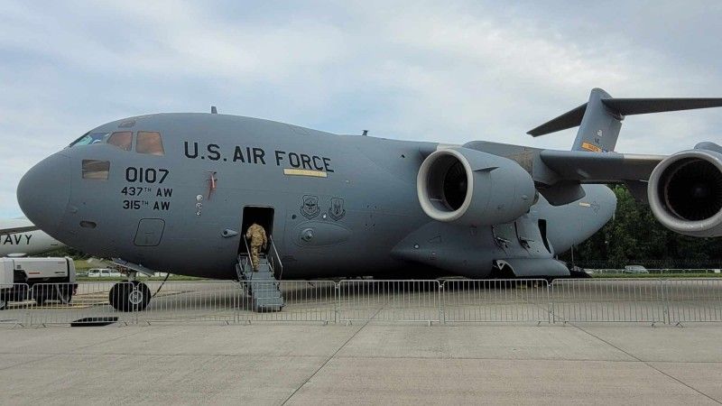 Jednym z największych samolotów  na ILA 2024 i największym wojskowym był Boeing C-17 Globemaster III. Maszyna, która jest eksponowana na salonach lotniczych znacznie rzadziej niż C-130 Hercules czy Airbus A400M.