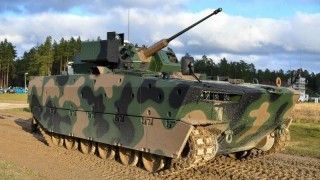 Borsuk IFV, on a test range in Orzysz.