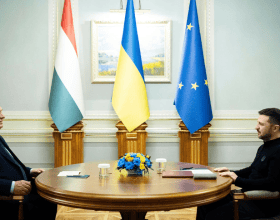 Premier Viktor Orbán i Wołodymyr Zełenski podczas rozmów w Kijowie.