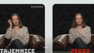 Przykład deepfake z polską tenisistką Igą Świątek