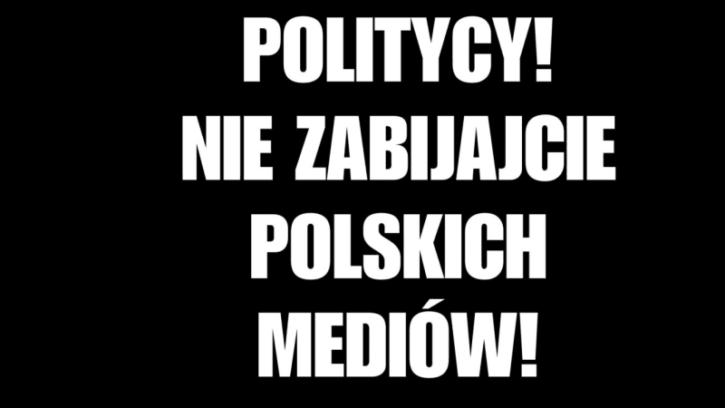 W czwartek trwa protest polskich mediów