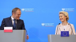 Donald Tusk i Ursula von der Leyen