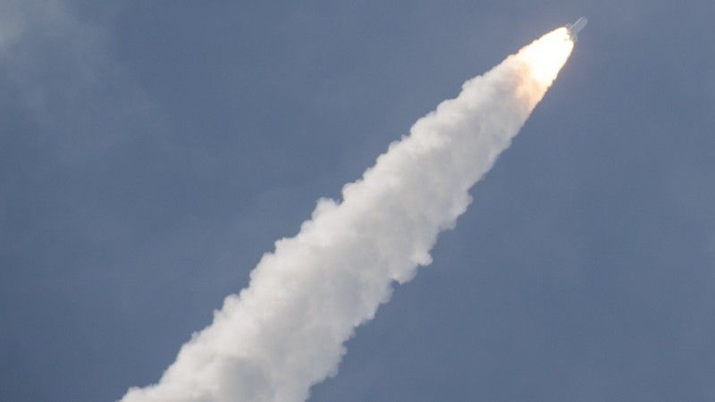 Europejska rakieta Ariane 6 podczas debiutanckiego lotu.