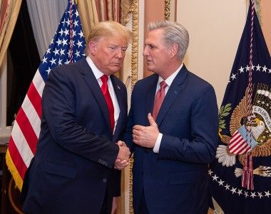 Prezydent USA Donald Trump i spiker Izby Reprezentantów Kevin McCarthy.