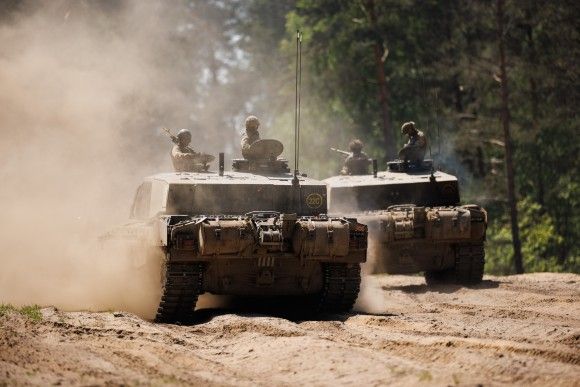 Żołnierze brytyjscy podczas ćwiczeń Steadfast Defender24.