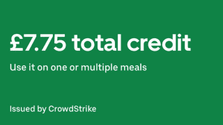 Voucher na Uber Eats od CrowdStrike za pomoc klientom
