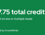 Voucher na Uber Eats od CrowdStrike za pomoc klientom