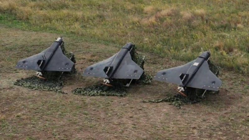 Rosyjskie, styropianowe drony „Gierbiera”