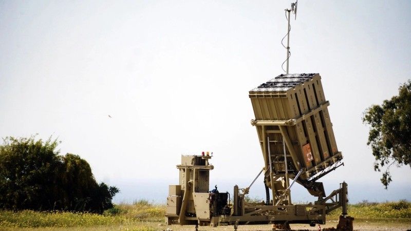 Zdjęcie ilustracyjne, system opl Iron Dome w rejonie Aszkelonu.