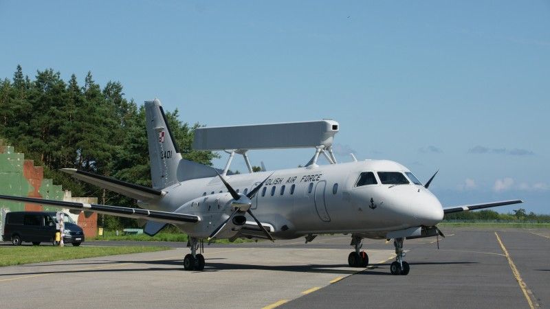 Samolot wczesnego ostrzegania Saab 340 AEW nr 3401.