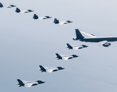 KC-135, F-22A Raptor i F-35A Lightning II