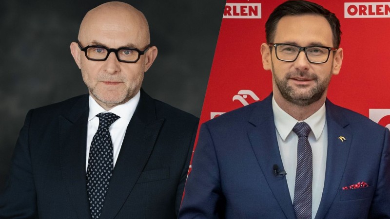 Obecny i poprzedni prezes Orlenu, od lewej: Ireneusz Fąfara i Daniel Obajtek