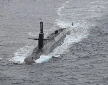 USS Tennessee (SSBN 734) na Morzu Norweskim.