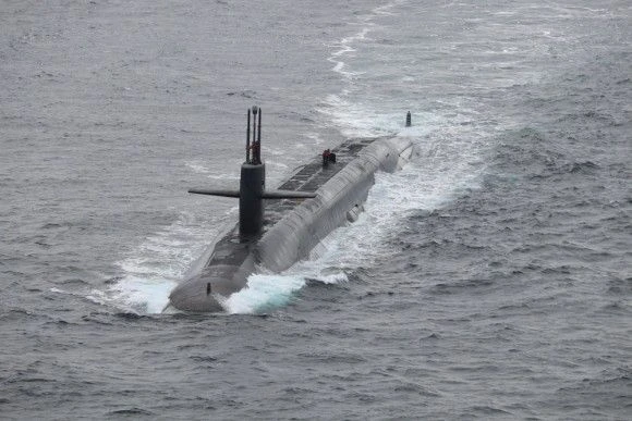 USS Tennessee (SSBN 734) na Morzu Norweskim.