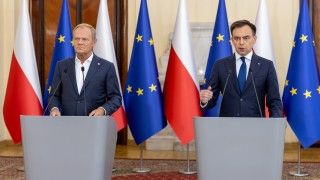 Prezentacja projektu ustawy budżetowej w czasie konferencji prasowej