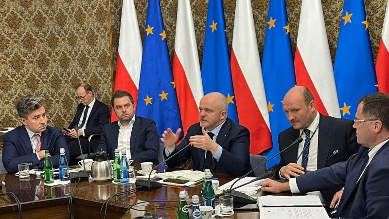 Paweł Kowal, przewodniczący Rada ds. Współpracy z Ukrainą, podczas spotkania z władzami banków i innych organizacji finansowych 9.09.2024
