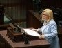 Paulina Hennig-Kloska za mównicą sejmową
