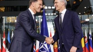 Mark Rutte oraz Jens Stoltenberg.