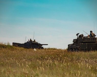 NATO Multinational Brigade Task Force Slovakia B1 Centauro Leopard 2A6