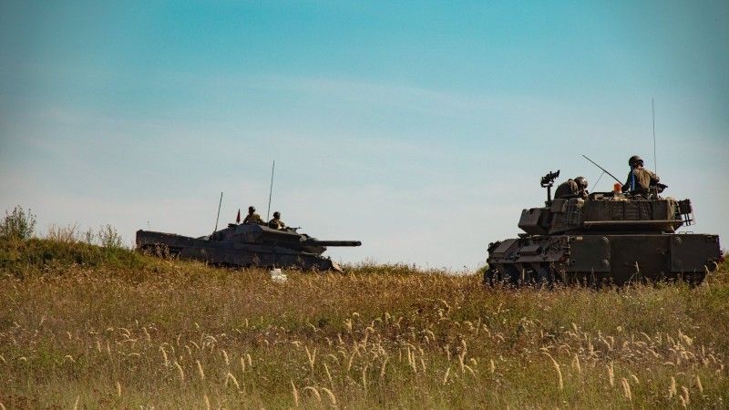 NATO Multinational Brigade Task Force Slovakia B1 Centauro Leopard 2A6