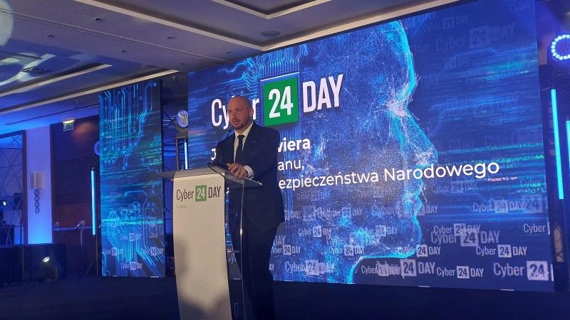 Szef Biura Bezpieczeństwa Narodowego Jacek Siewiera podczas Cyber24Day