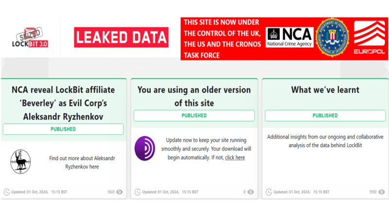 NCA, FBI oraz Europol przejęły stronę Lockbit 3.0