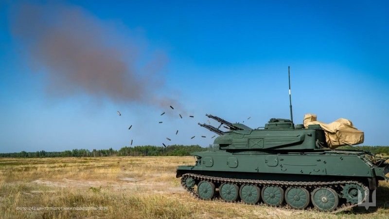 Ukraiński zestaw przeciwlotniczy ZSU-23-4 Szyłka.