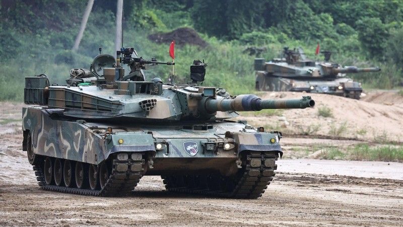 Południowokoreański czołg podstawowy K1A2.