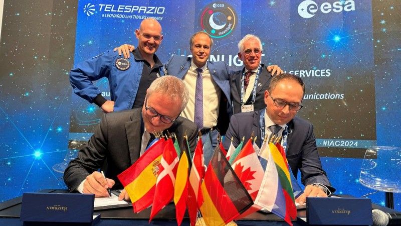 Telespazio, Leonardo, Włochy, ESA, Europa, Księżyc, satelity, komunikacja, nawigacja