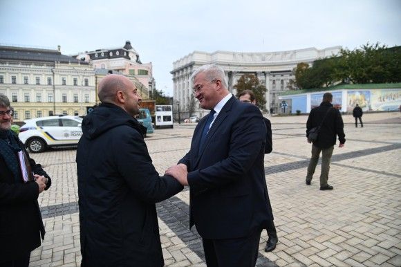 Spotkanie szefów MSZ Francji i Ukrainy.