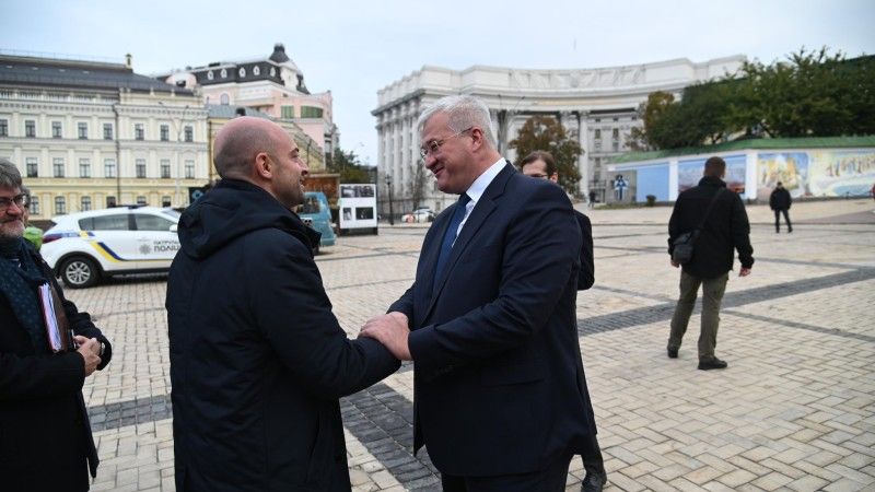 Spotkanie szefów MSZ Francji i Ukrainy.