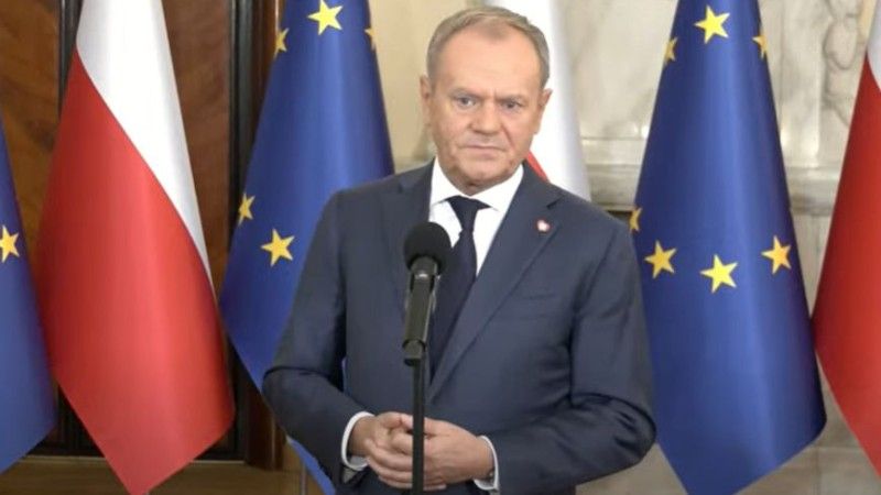 Donald Tusk na konferencji prasowej 9 listopada 2024 r.