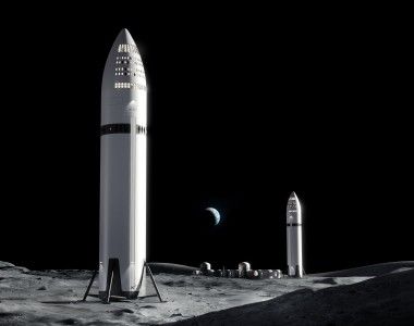 SpaceX, Starship, Starship HLS, Księżyc, lądowanie na Księżycu, baza na Księżycu, Elon Musk