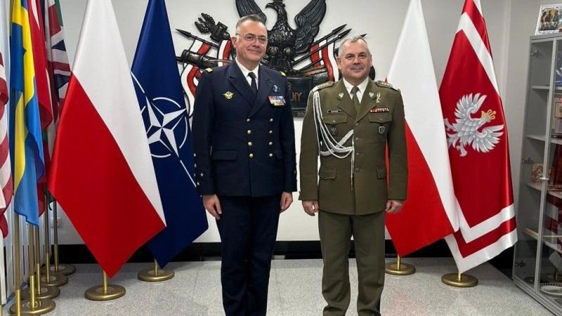 NATO’s Supreme Allied Commander Transformation (SACT) Admiral Pierre Vandier i Szef Sztabu Generalnego gen. Wiesław Kukuła