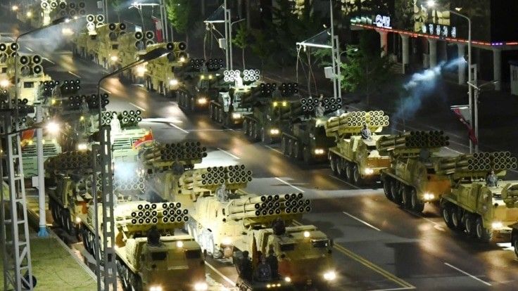 North Korean M-1991 240 mm multiple rocket launchers