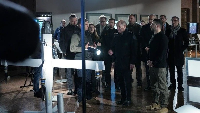 Scholz Zełenski broń ukraina niemcy