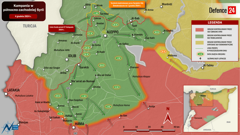 Syria, ofensywa HTS, Aleppo, wojna w Syrii, Assad, Iran, Irak, Kurdowie, Turcja